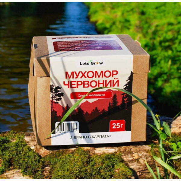 Сушеный Красный Мухомор отборные шляпки - 25 г